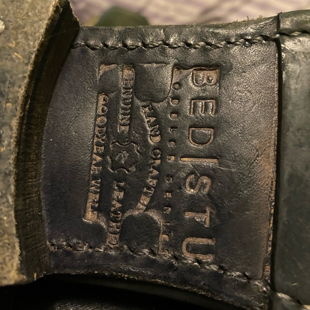 Badass Bed Stu Tango Boots Distressed Black 8.5 - Picture 9 of 9